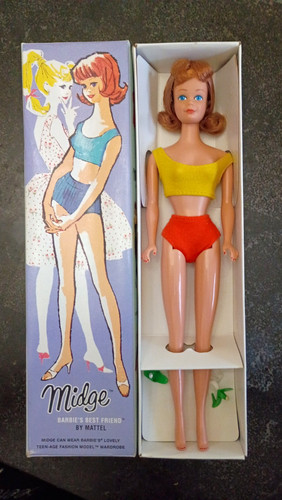 Mattel vintage barbie midge - mattel,