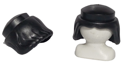 Playmobil perruques noires - x2,