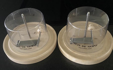 2 x Girolle Tête de Moine Râpe à fromage  Made in Suisse + Cloche Parfait état!