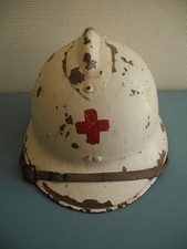 militaria 39-45 helmet Adrian Croix Rouge ww2 french helmet red cross steel helmet