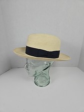 Bailey Bollman Co. - Tan Straw Panama Hat "Belmont" Made in USA - Men's Large