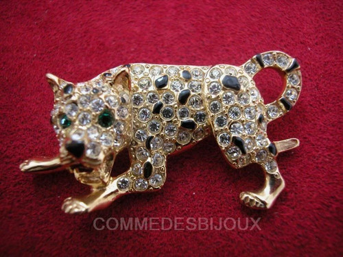 Broche vintage panthère - vintage,