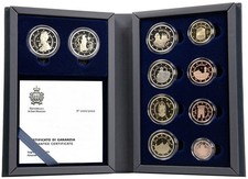 Circulated Coin Set 2025 Proof Divisional Proof + 2 x 2 Euro Proof ° Pilgrim & Michelangelo