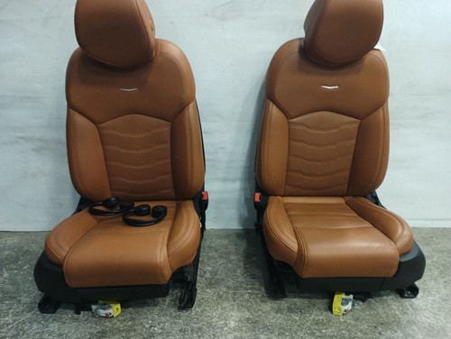 Heated cooled brown leather - brown,