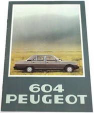 PEUGEOT 604 SL & TI UK SALES BROCHURE AUGUST 1977