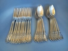 Christofle Marly Set De 24 Couverts 12 Cuillères 12 Fourchettes Début XX ème