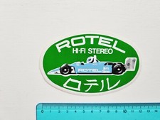 Adhésif Rotel Hi-Fi Sticker Autocollant Vintage Années 80 Original