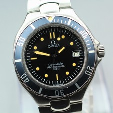 Vintage Near MINT OMEGA Seamaster 200m 396.1062 Cal.1438 Men's Quartz Watch 1731