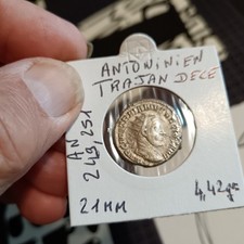 Pièce Romaine Trajan Dèce 