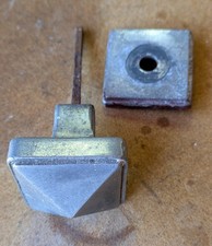 Ancienne poignée de porte + cache en aluminium