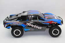 Traxxas TRX 58134-4 Slash Bleu sans Brosse 2WD 1/10 Course Courte Truck Clipless