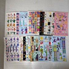 Lot of 28 Stickopotamus Scrapbooking Binder Stickers New & Used All Kinds