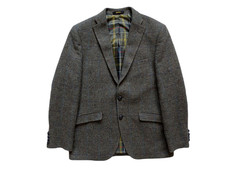 Barbour MTA0832GY51 Wool Blazer Moon Shetland Tweed UK 40R EUR 50