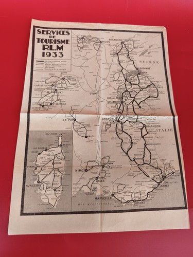 Ancien plan touristique plm - touristique,