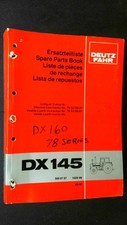 Deutz-Fahr DX145 Spare Parts Manual 78 Series Tractor Guide 06/83