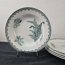 Assiettes Creuses Décor Muguet Saint Amand L’amandinoise Terre De Fer