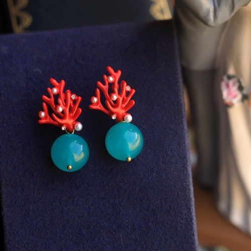 Boucles oreille clous - d'oreille, doré