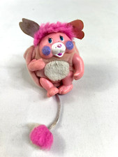 Vintage 1985 Mattel Pocket Popples Pink "Party" Popple Plush Soft Toy Mini