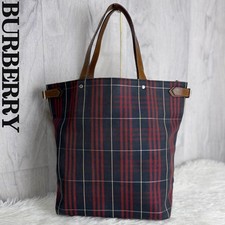 Rare A4 storage available BURBERRY Nova check canvas tote bag shoulder bag Sanyo