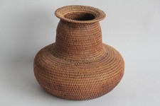 Ancien vase vannerie Chine