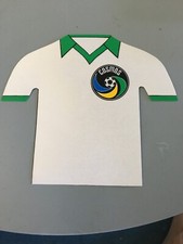 Ancien Autocollant Mini Maillot Foot Cosmos New York Annee 80 Fan Collection