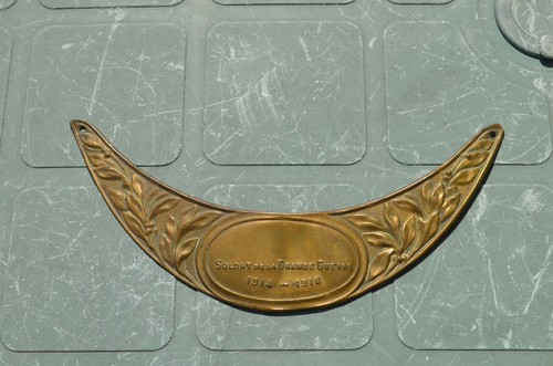Plaque commémorative soldat - plaque, "soldat