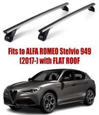Premium Barres de Toit pour Alfa Romeo Stelvio (2017 Avec Plat Toit AL303/352M