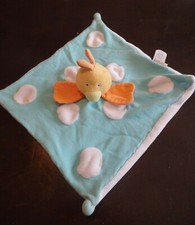 S4P / doudou plat poule poussin coq canard orange bleu OBAIBI