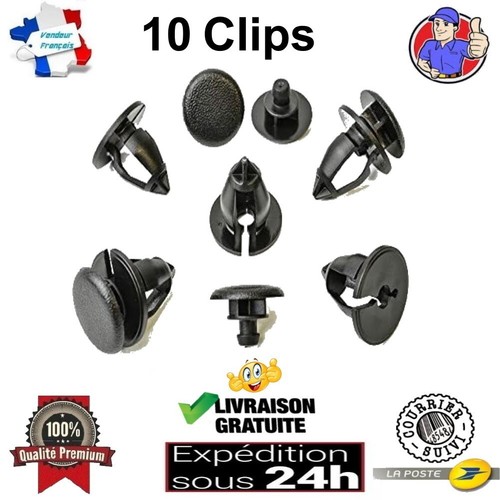 Clips fixation garniture - 10,