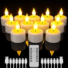 12 Bougies LED Rechargeables