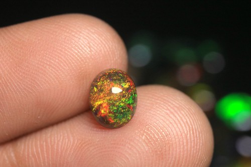 Cabochon opale noire - , de