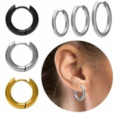 Acier Inox Créoles Charnière