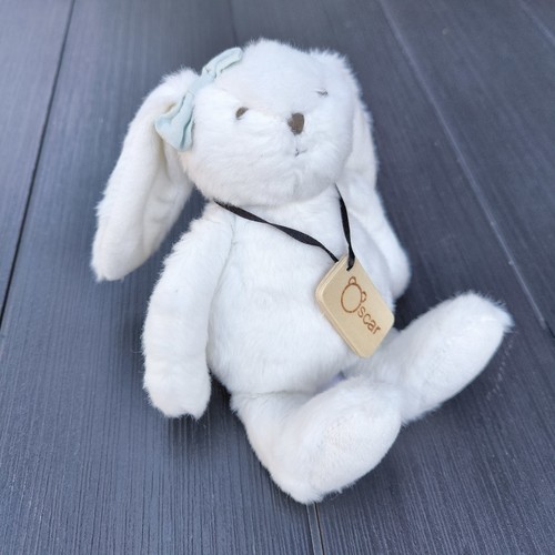 Doudou peluche lapin blanc - peluche,