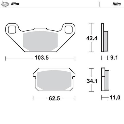 Moto master arrière - arrière, nitro