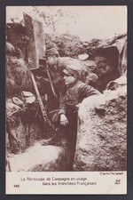 FRANCE, carte postale patriotique RPPC Première Guerre mondiale, le périscope...