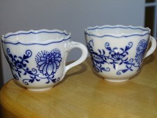 MEISSEN 2 TASSES A CAFE EN