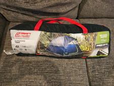 NEVER USED Coleman Sundome Tent 4 Person -10 Minute Setup for Camping Navy