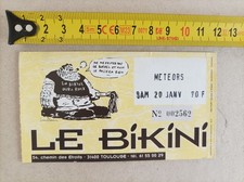 TICKET BILLET CONCERT 