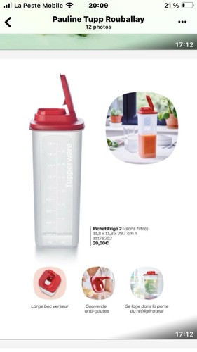 Pichet l tupperware - un,
