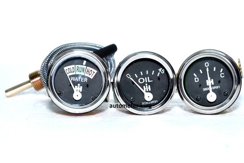 Farmall gauge set - set, temp,oil