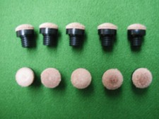 Lot de 10 procedes queue de billard à vis plastique - 12mm