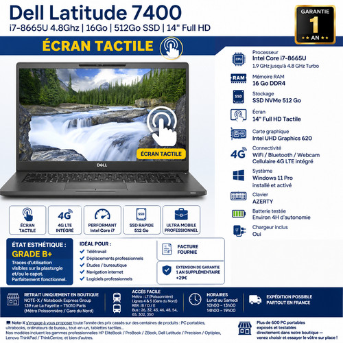 Dell latitude 7400 8665u - dell, i7-8665u