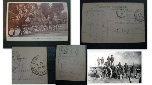 Carte 1916 guerre soldat - carte,
