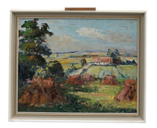 G W Hill Paysage Avec Ferme Et