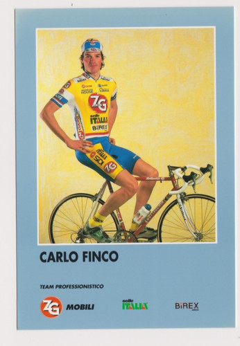 Cyclisme carte cycliste carlo - carte,