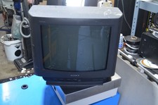 Sony Trinitron 13" CRT Color TV KV-13V50 Retro Gaming Vintage Tested Works