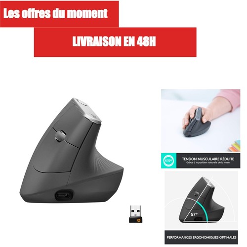 Logitech vertical souris - logitech,