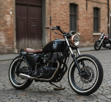 PHARE MOTO CUIVRE VINTAGE CAFE