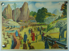 Antique poster, school speech boards, NIGHTINGALE N° 9 - 10.