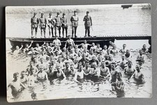PHOTO CARD men topless bathing military shirtless men men man